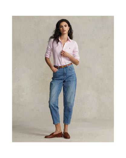 Slim Fit Knit Cotton Oxford Shirt
