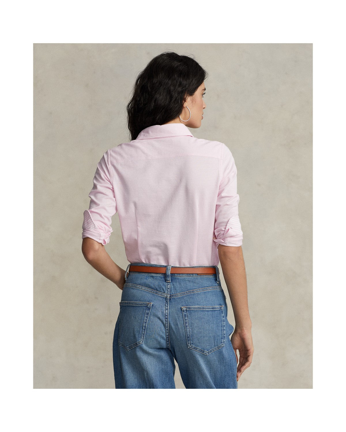 Slim Fit Knit Cotton Oxford Shirt