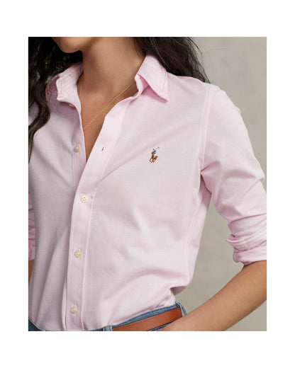 Slim Fit Knit Cotton Oxford Shirt