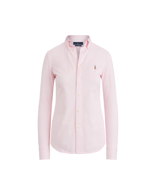 Slim Fit Knit Cotton Oxford Shirt