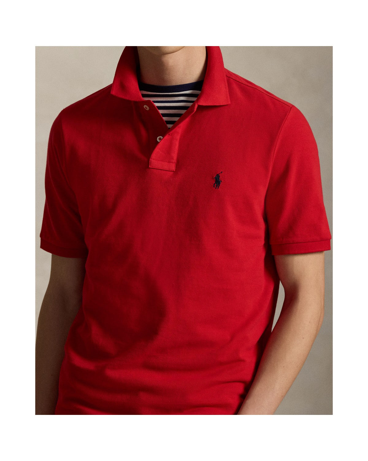 Classic Fit Mesh Polo Shirt