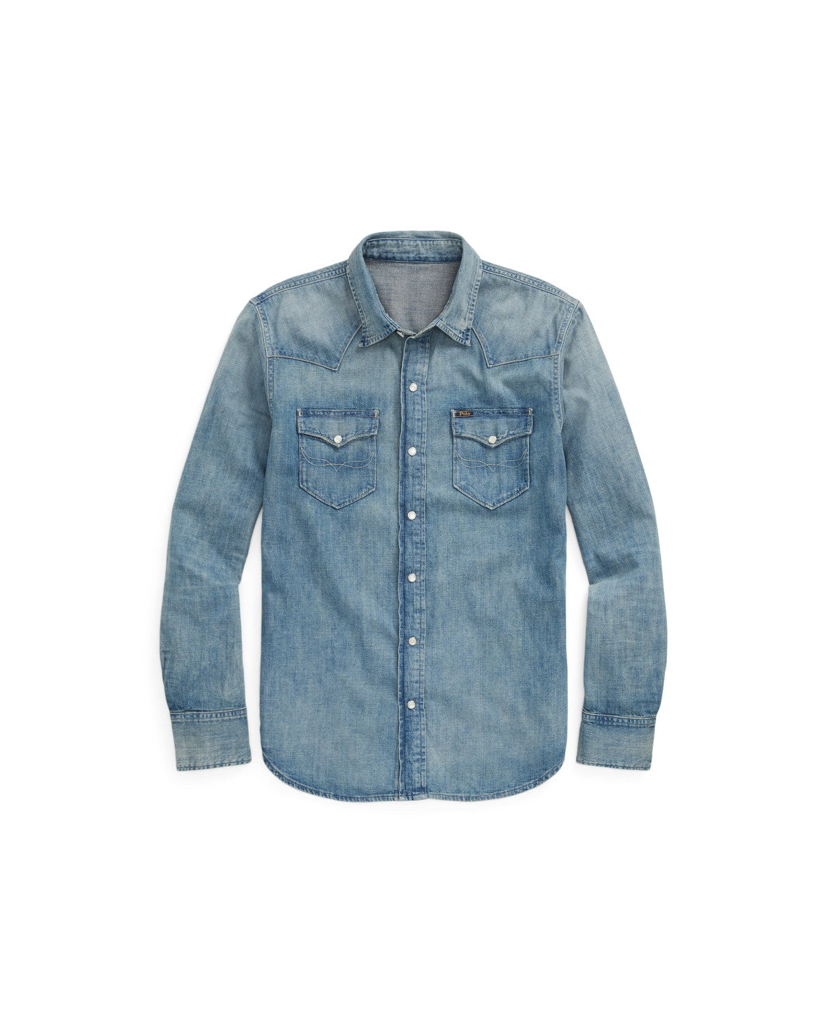 Slub Denim Western Shirt