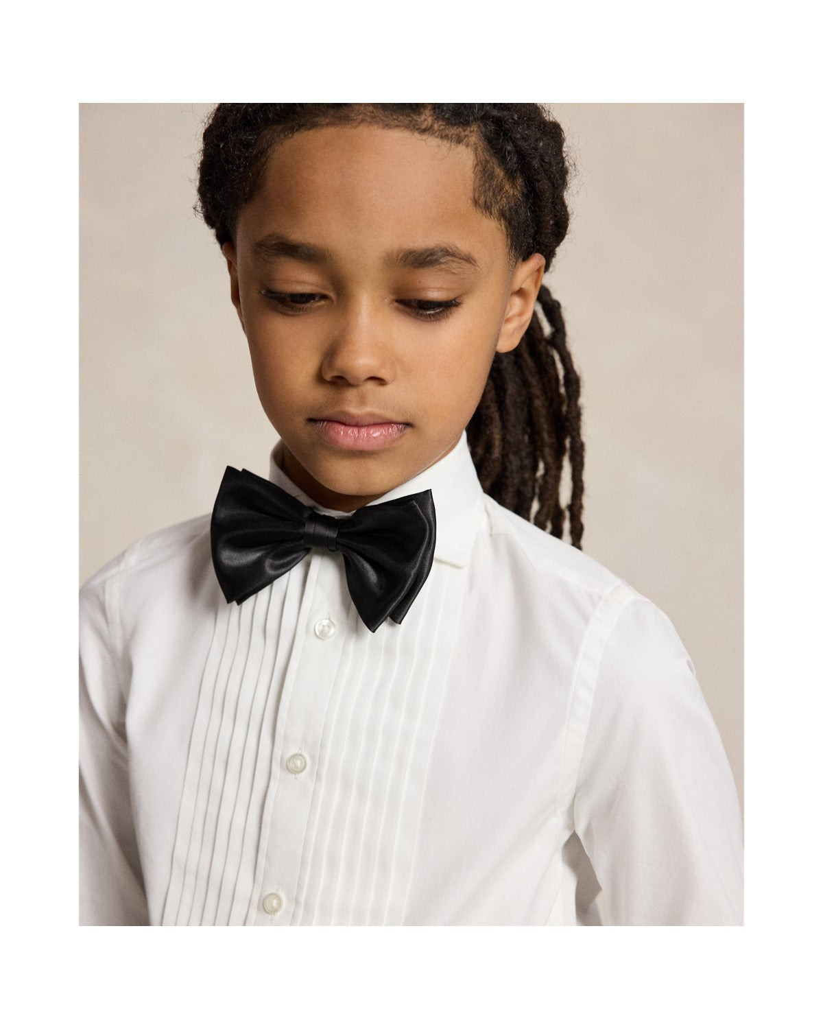 Slim Fit Cotton Poplin Tuxedo Shirt