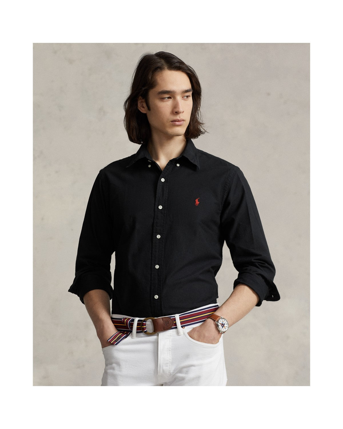 Custom Fit Garment-Dyed Oxford Shirt