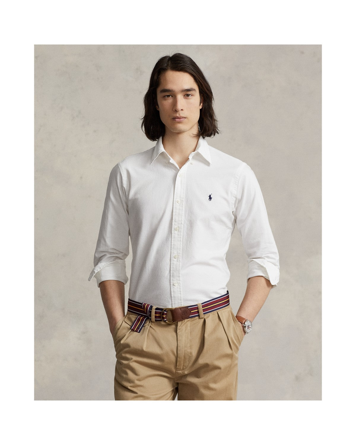 Custom Fit Garment-Dyed Oxford Shirt