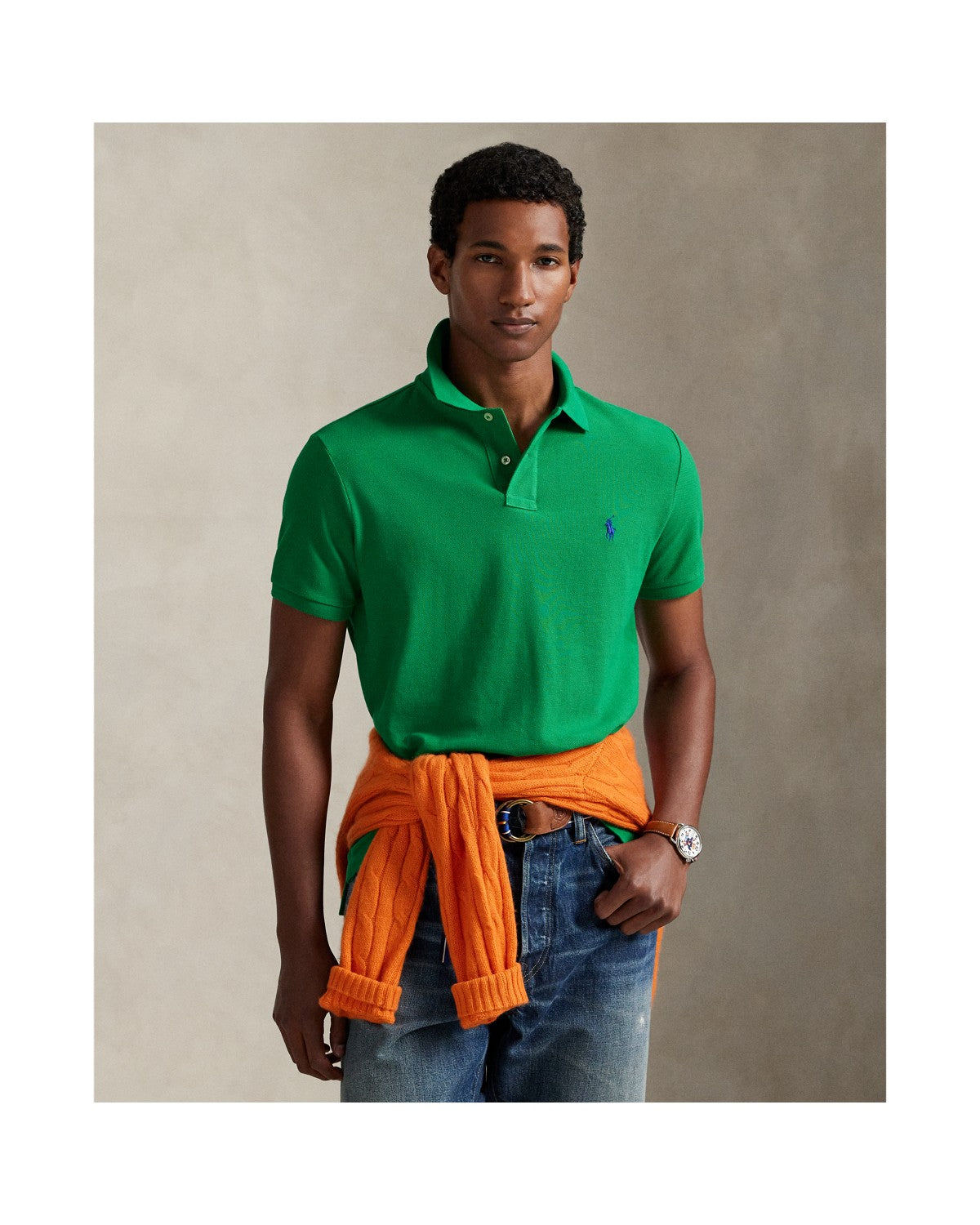 The Iconic Custom Slim Fit Mesh Polo