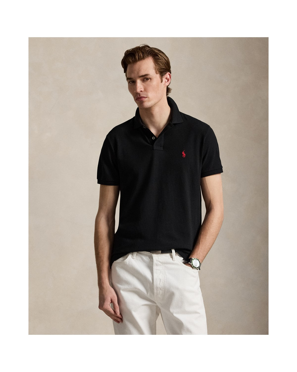 The Iconic Custom Slim Fit Mesh Polo