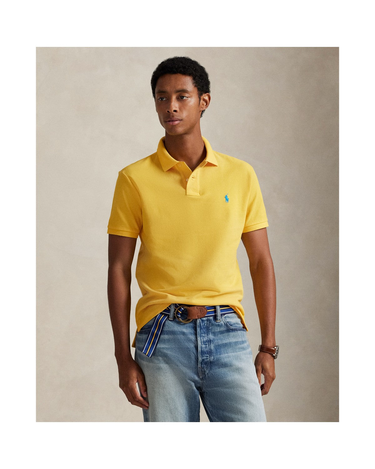 The Iconic Custom Slim Fit Mesh Polo