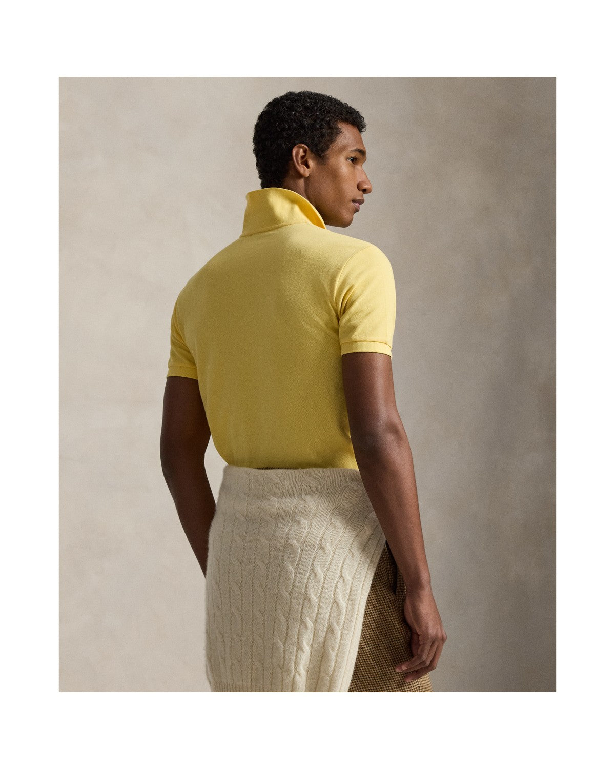 Slim Fit Mesh Polo Shirt