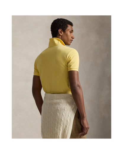 Slim Fit Mesh Polo Shirt