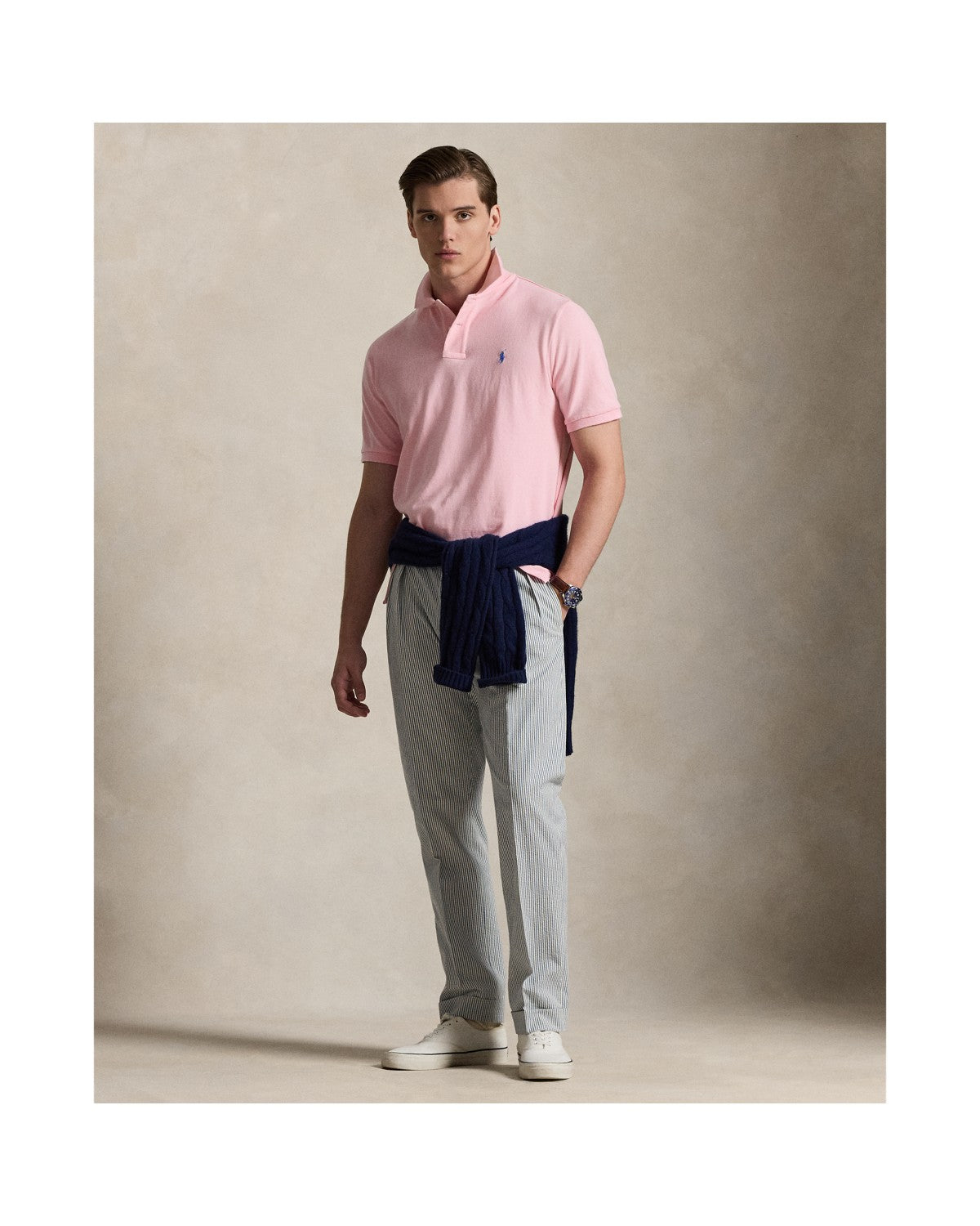Classic Fit Mesh Polo Shirt