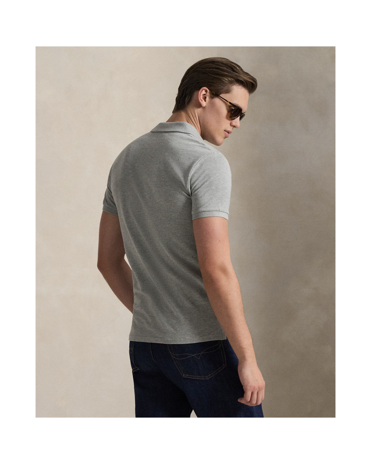 Slim Fit Mesh Polo Shirt