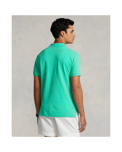 Slim Fit Mesh Polo Shirt