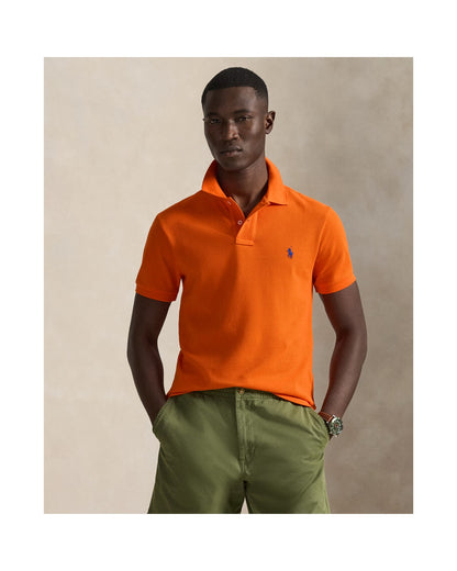 Slim Fit Mesh Polo Shirt