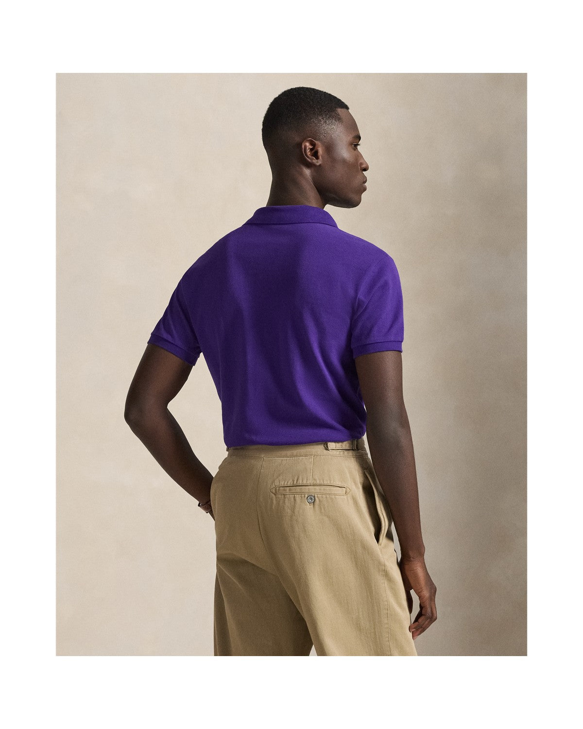 Slim Fit Mesh Polo Shirt