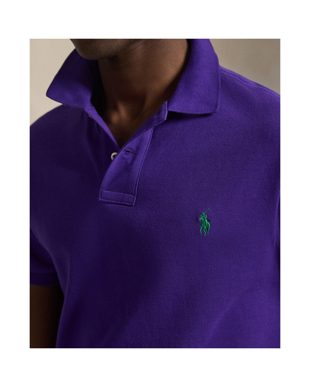 Slim Fit Mesh Polo Shirt
