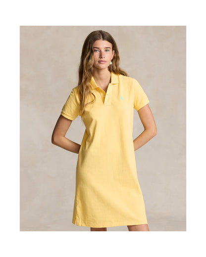 Cotton Mesh Polo Dress