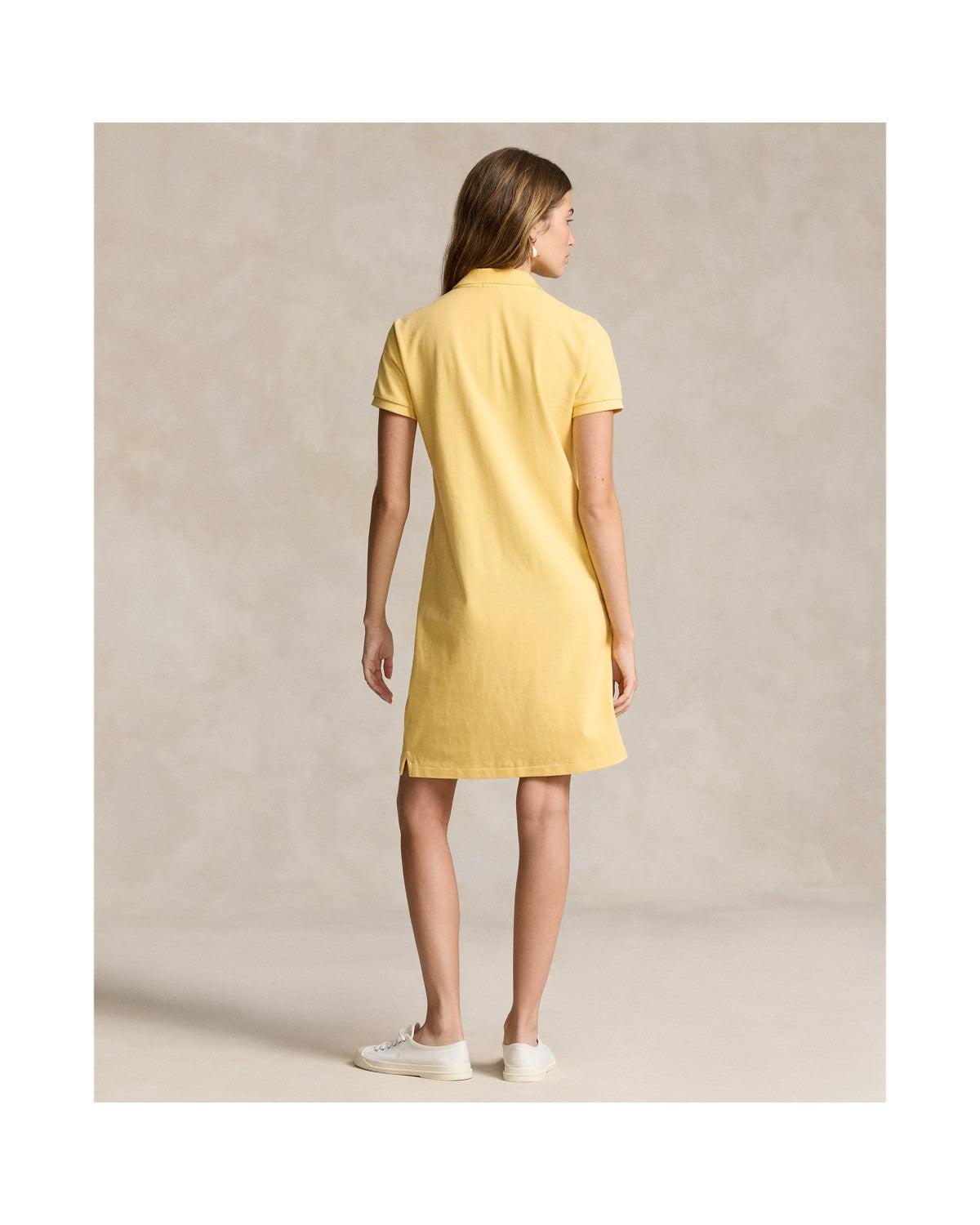 Cotton Mesh Polo Dress