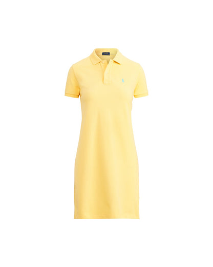 Cotton Mesh Polo Dress