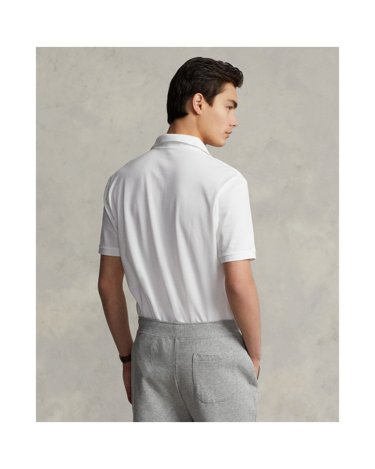 Custom Slim Fit Stretch Mesh Polo Shirt