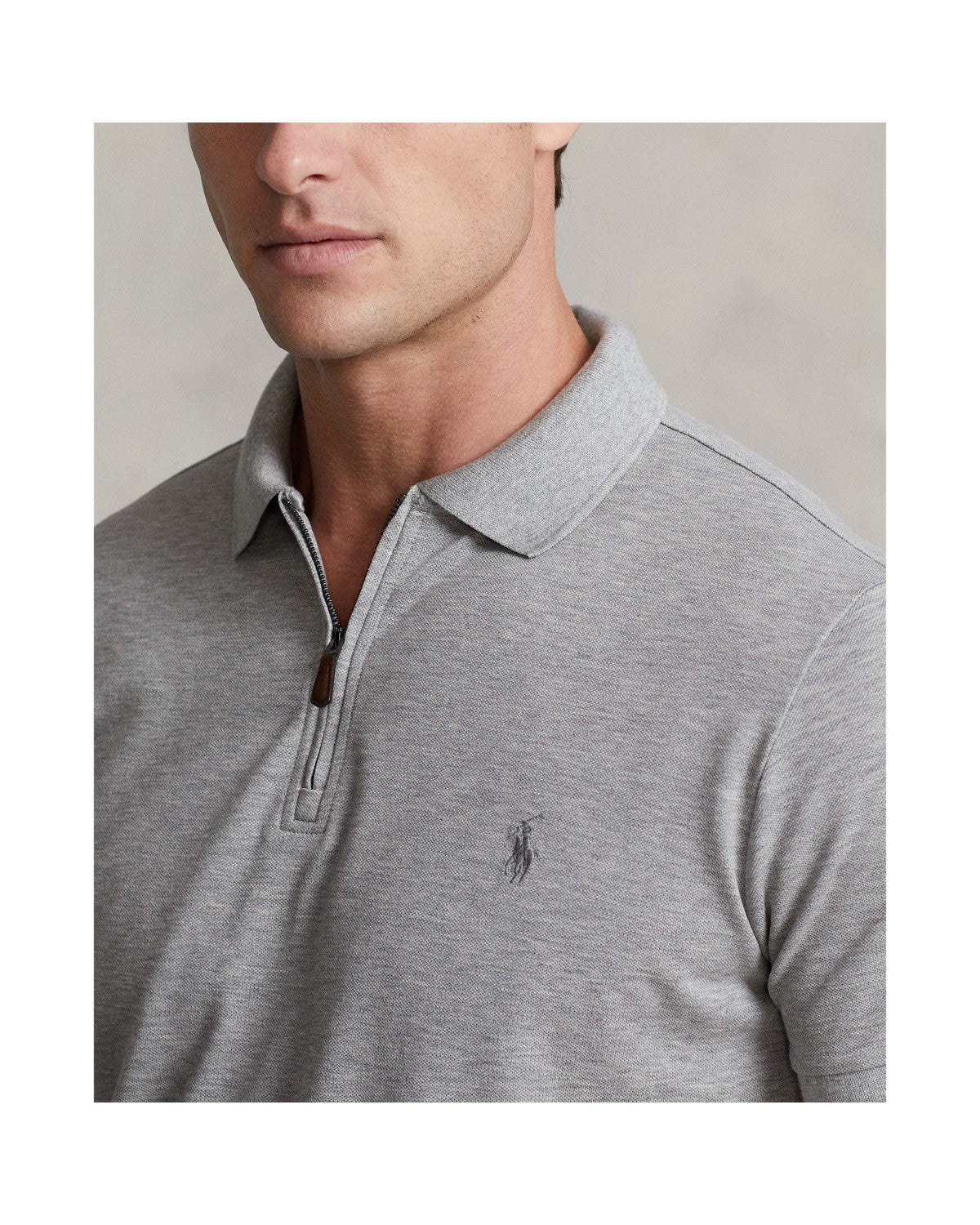 Custom Slim Fit Stretch Mesh Polo Shirt