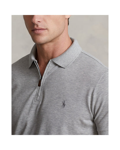 Custom Slim Fit Stretch Mesh Polo Shirt