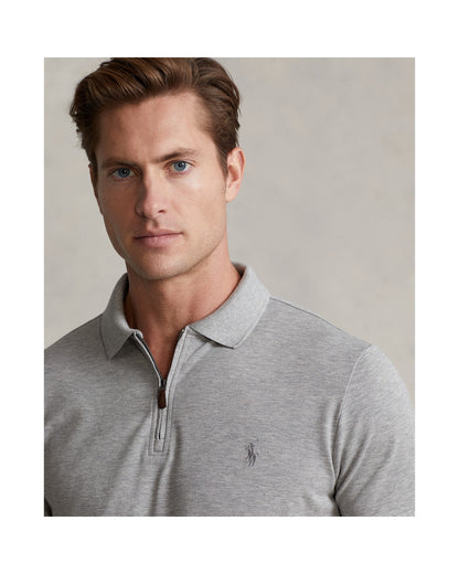 Custom Slim Fit Stretch Mesh Polo Shirt