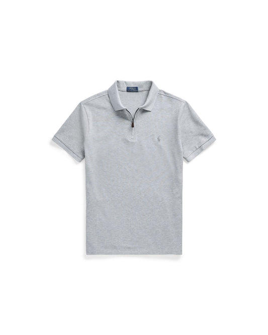 Custom Slim Fit Stretch Mesh Polo Shirt