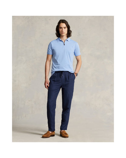 Custom Slim Fit Stretch Mesh Polo Shirt