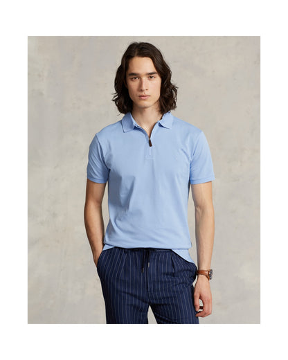 Custom Slim Fit Stretch Mesh Polo Shirt