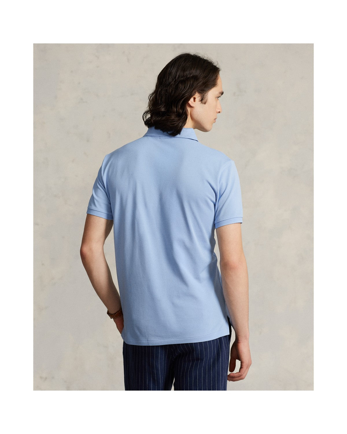 Custom Slim Fit Stretch Mesh Polo Shirt