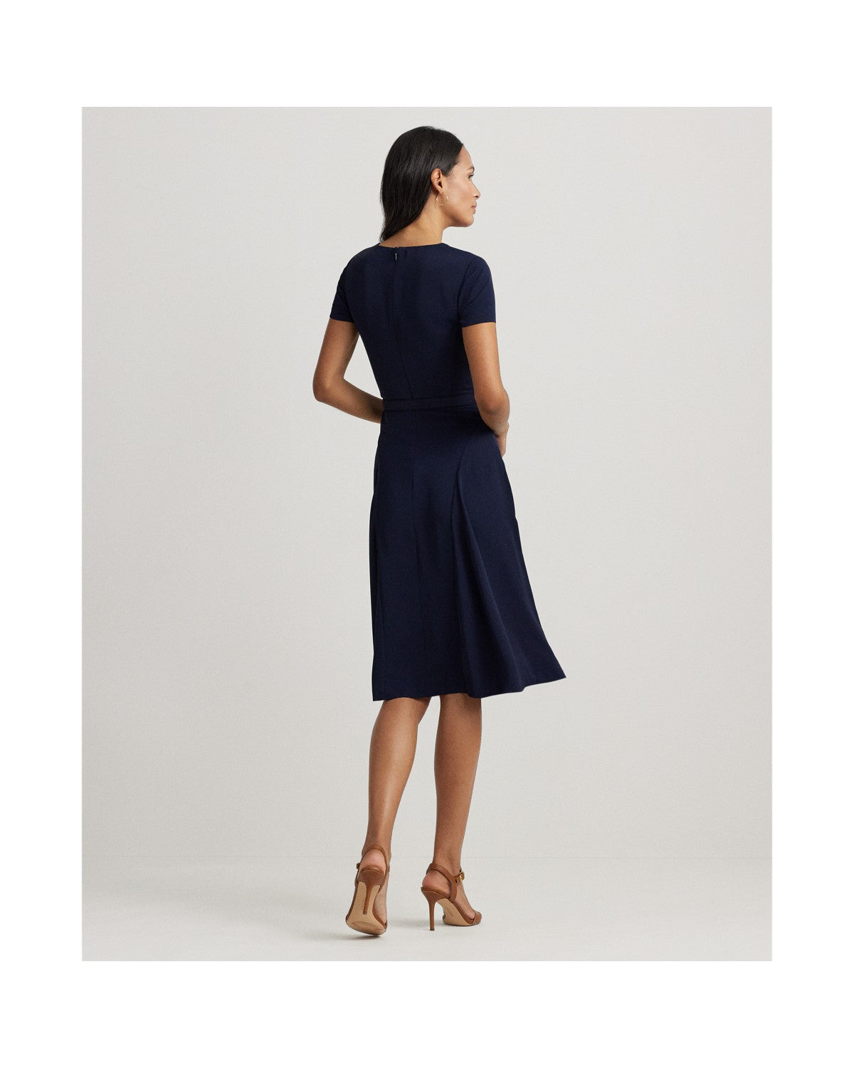 Belted Georgette Dress