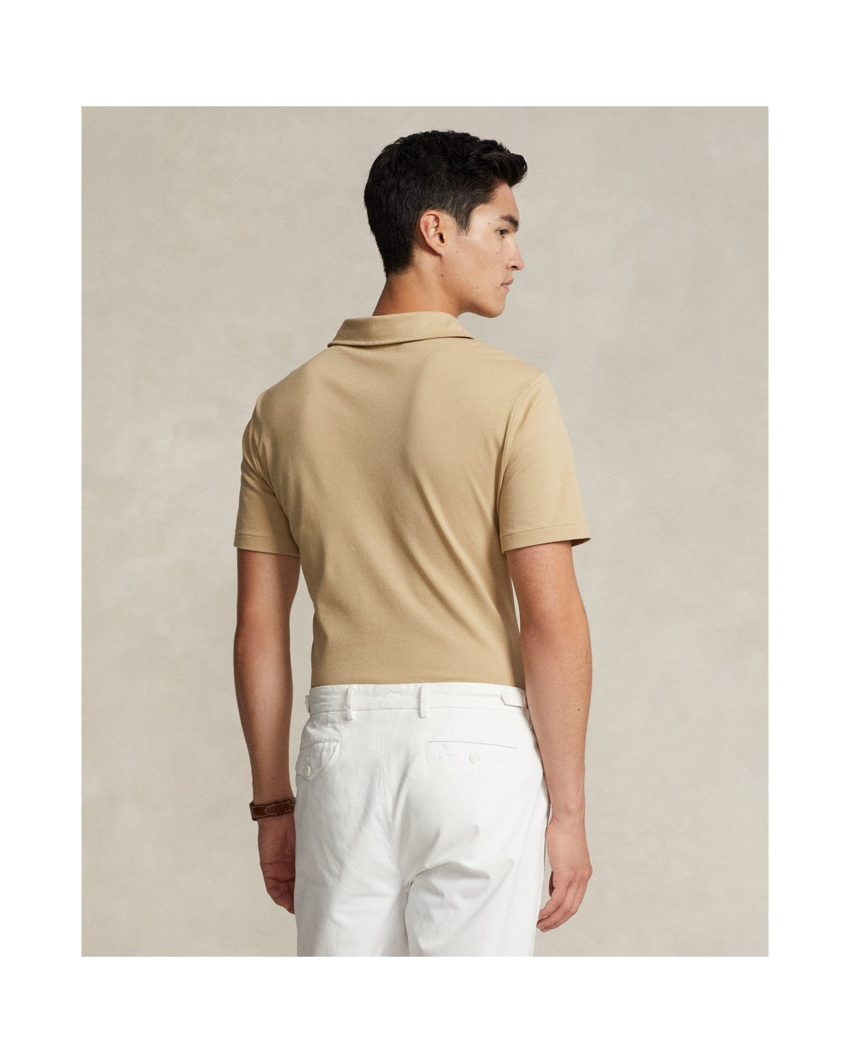 Classic Fit Stretch Mesh Polo Shirt