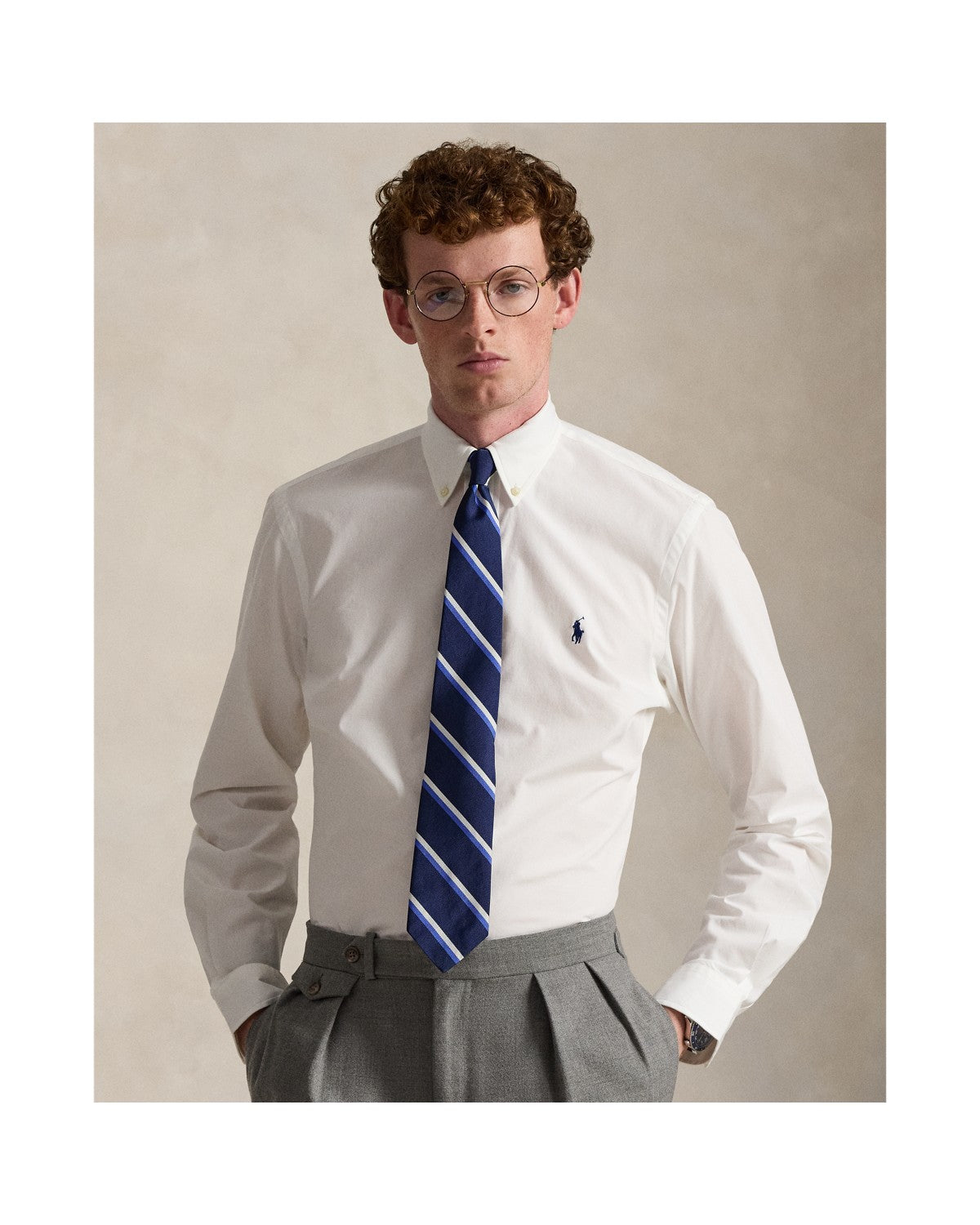 Custom Fit Stretch Poplin Shirt