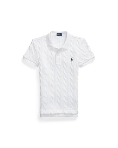 Cable-Knit Polo Shirt