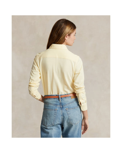 Slim Fit Knit Cotton Oxford Shirt