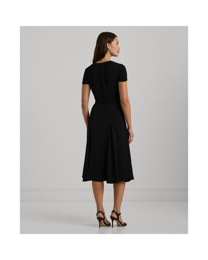 Belted Georgette Dress