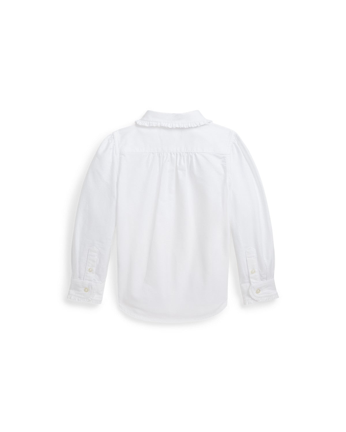 Ruffled Cotton Oxford Shirt