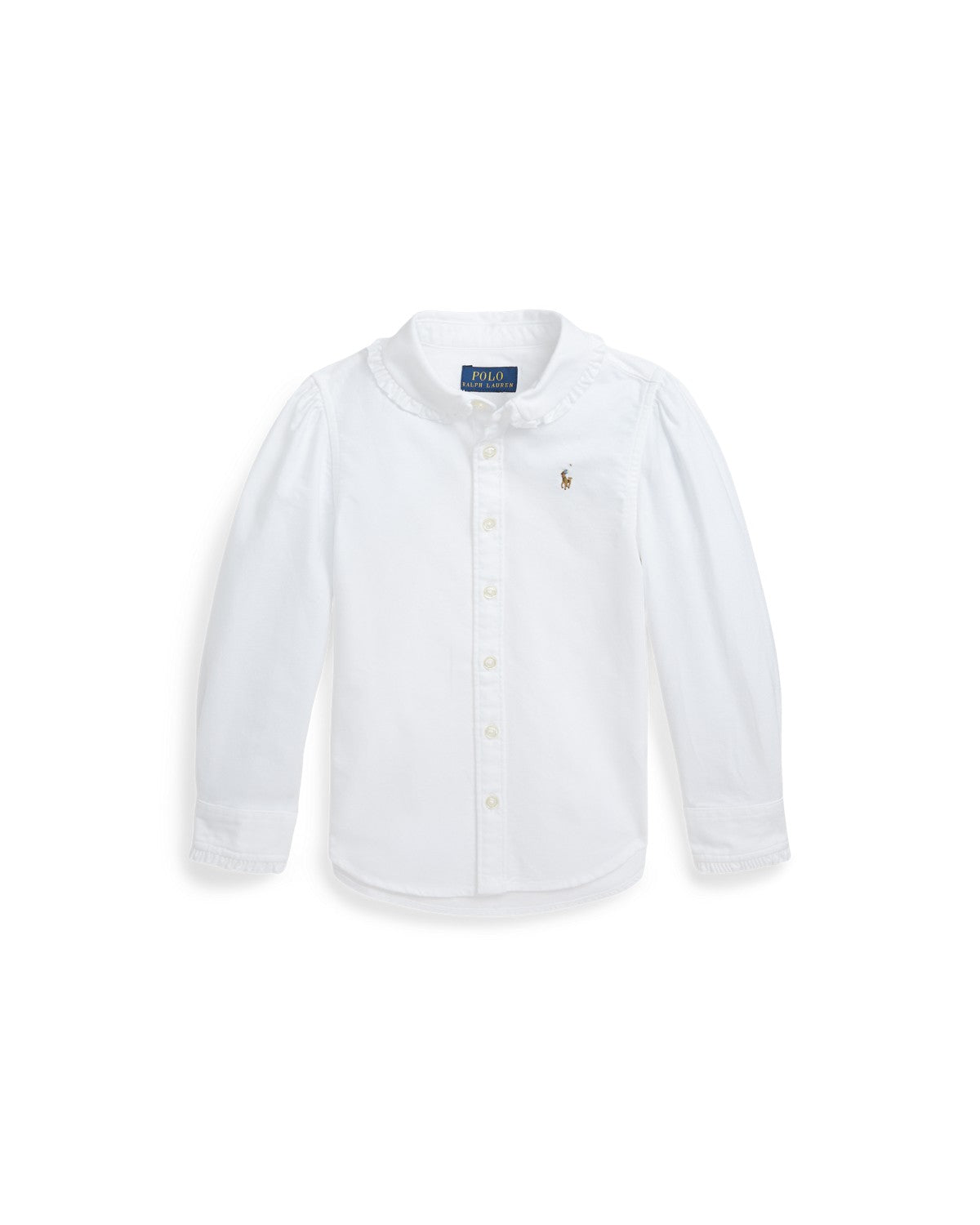 Ruffled Cotton Oxford Shirt