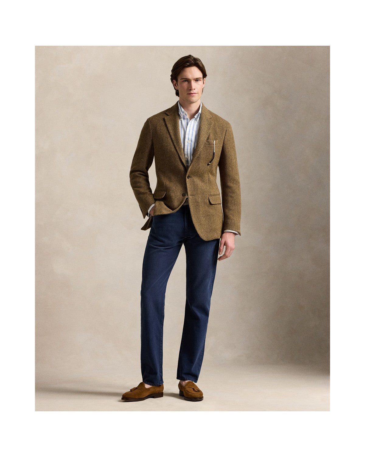 Slim Fit Striped Oxford Shirt