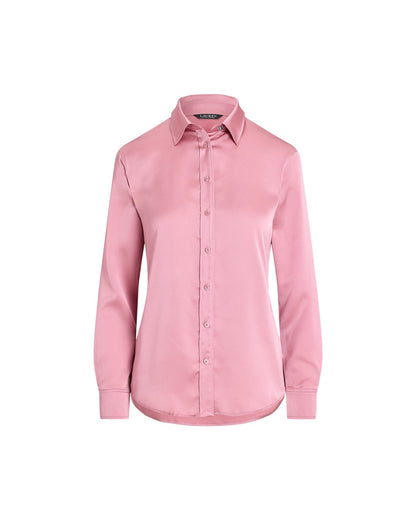 Classic Fit Satin Charmeuse Shirt