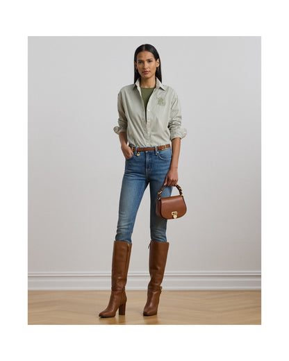 Relaxed Fit Striped Broadcloth Shirt
