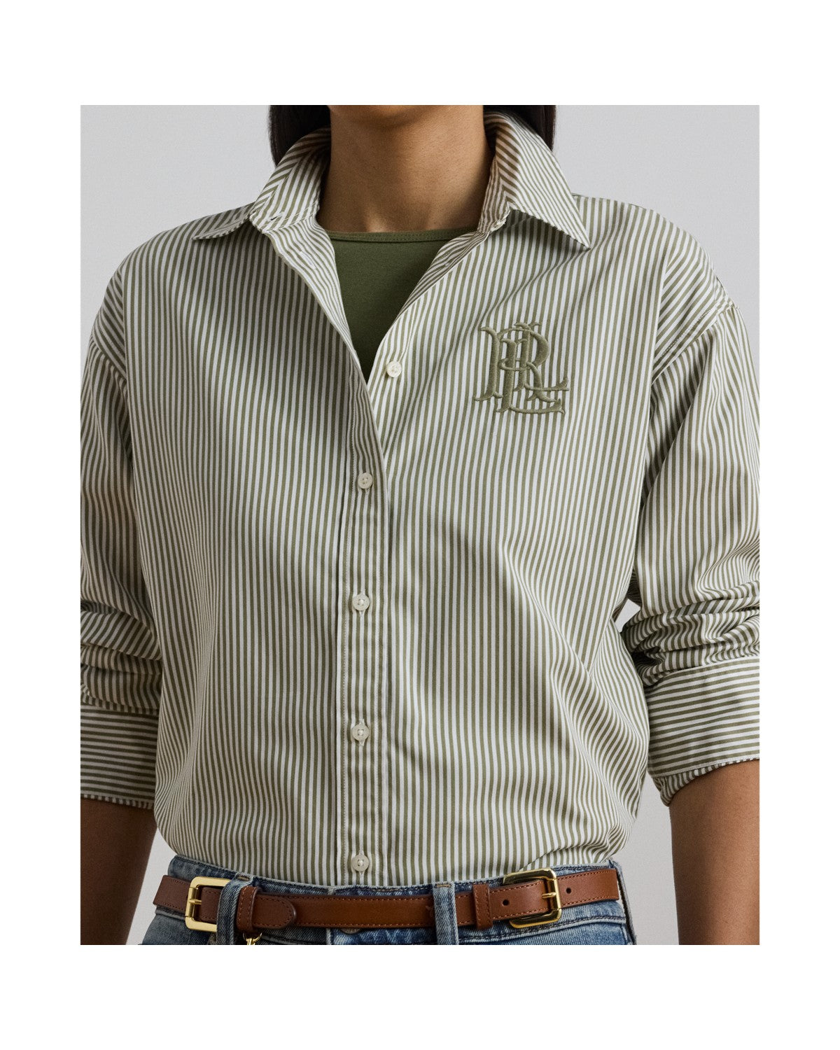 Relaxed Fit Striped Broadcloth Shirt
