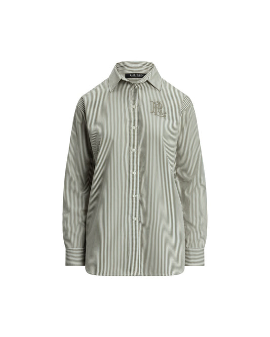 Relaxed Fit Striped Broadcloth Shirt