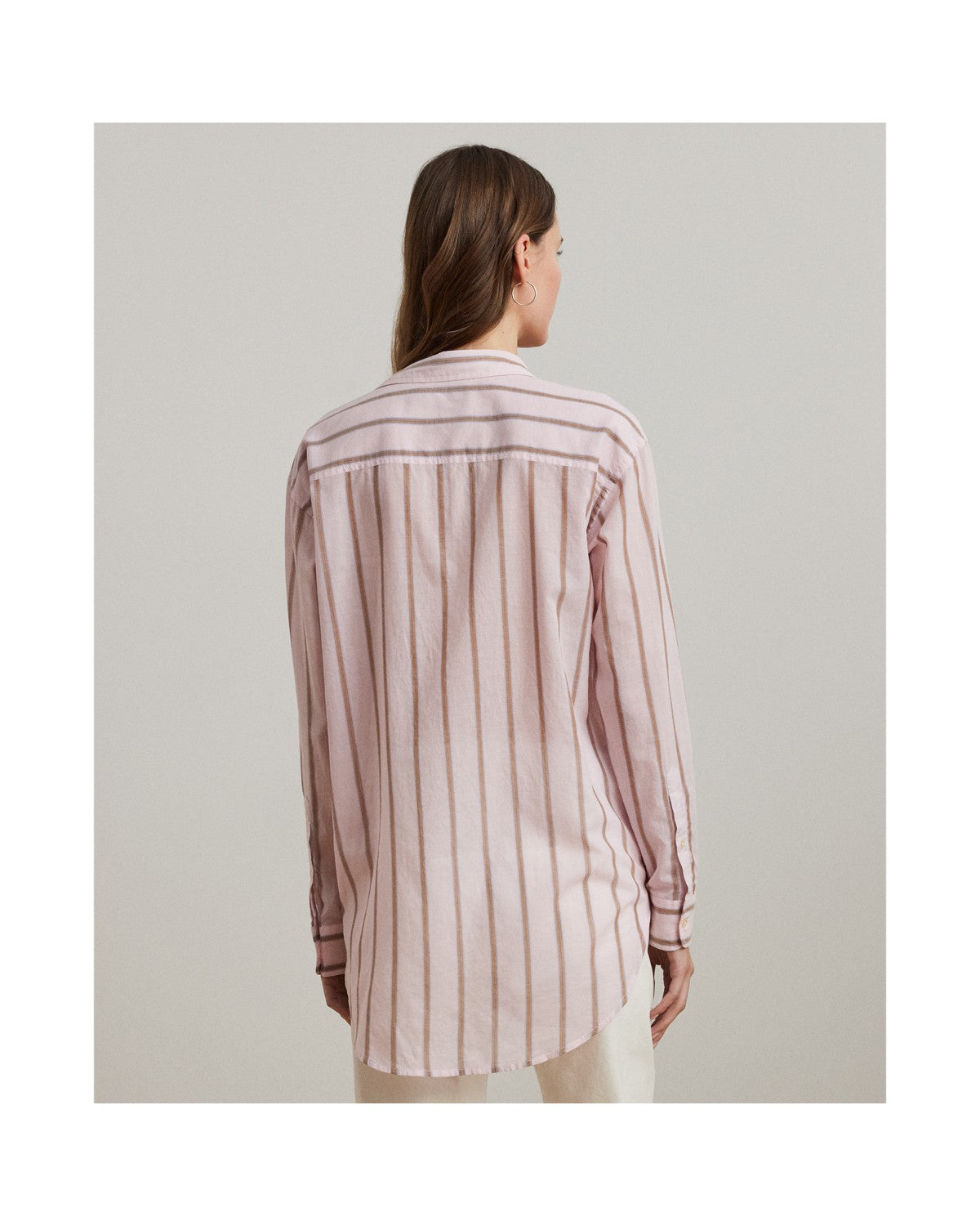 Oversize Striped Cotton Broadcloth Shirt