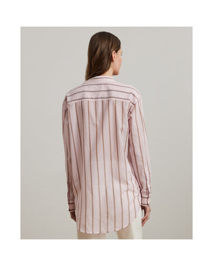 Oversize Striped Cotton Broadcloth Shirt