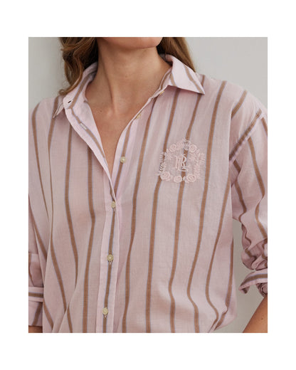 Oversize Striped Cotton Broadcloth Shirt