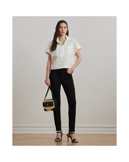 Cotton-Blend Short-Sleeve Camp Shirt