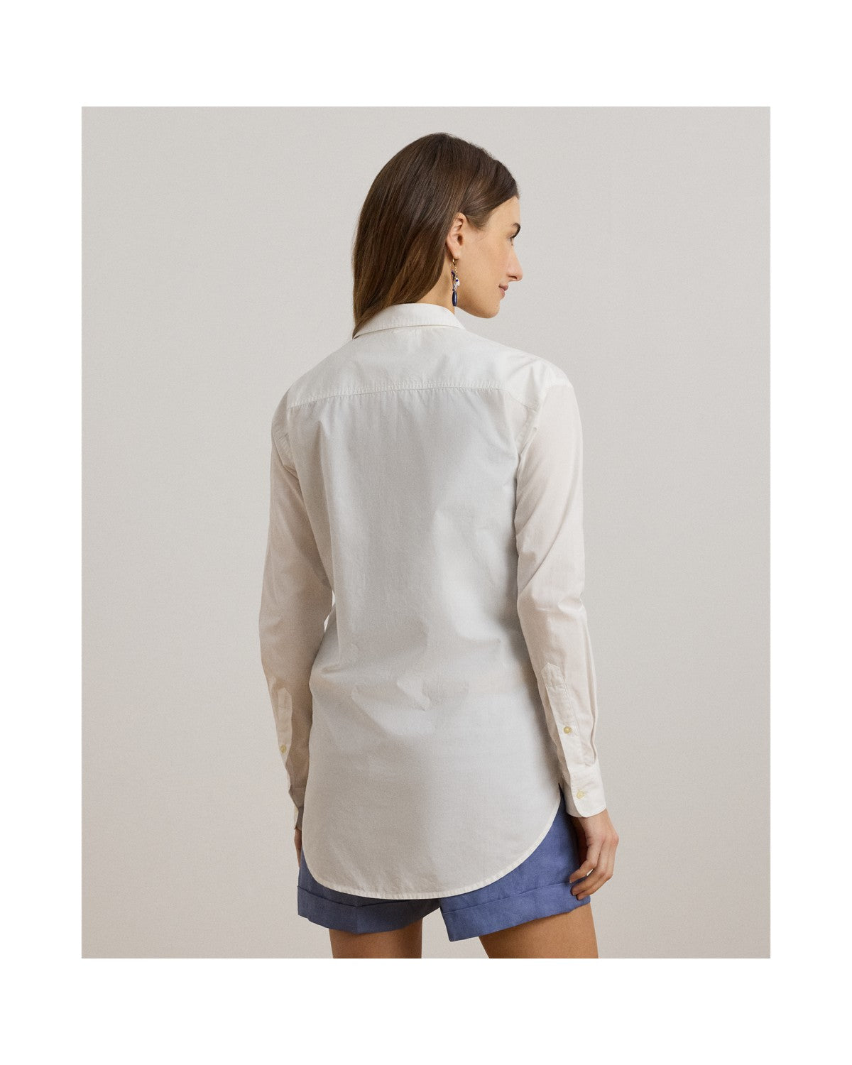 Geo-Embroidered Cotton Broadcloth Shirt