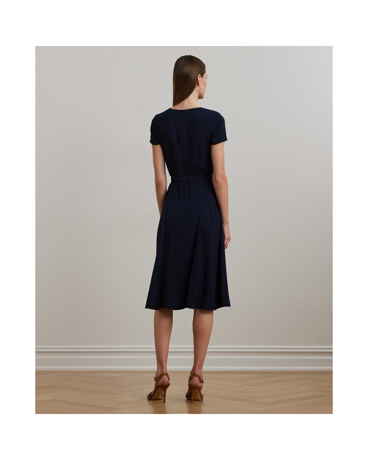 Belted Georgette Dress